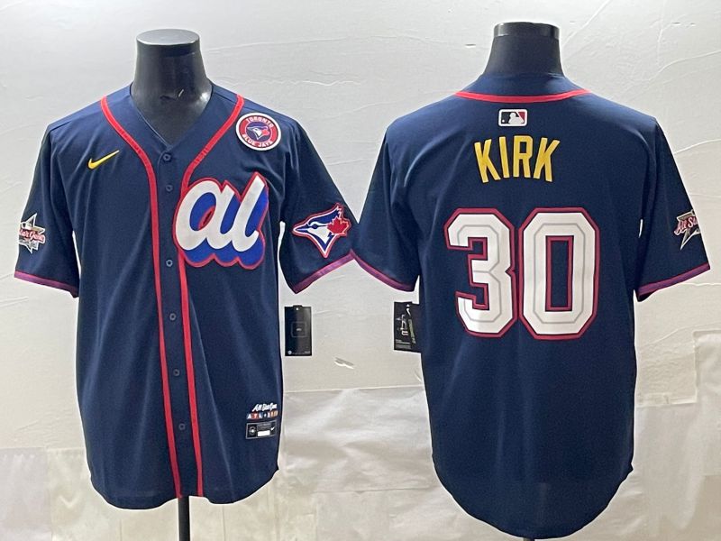 Men 2025 Toronto Blue Jays #30 Kirk Drak Blue All star Nike MLB Jersey style 06